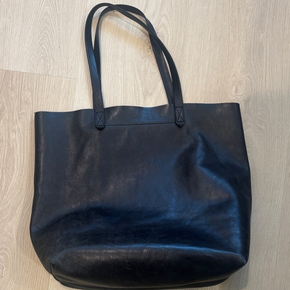 Madewell Leather Black Tote Bag - Picture 6 of 6